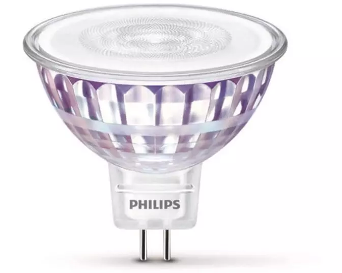 Philips Lampe LEDcla 50W GU5.3 WW ND Warmweiss (WW)