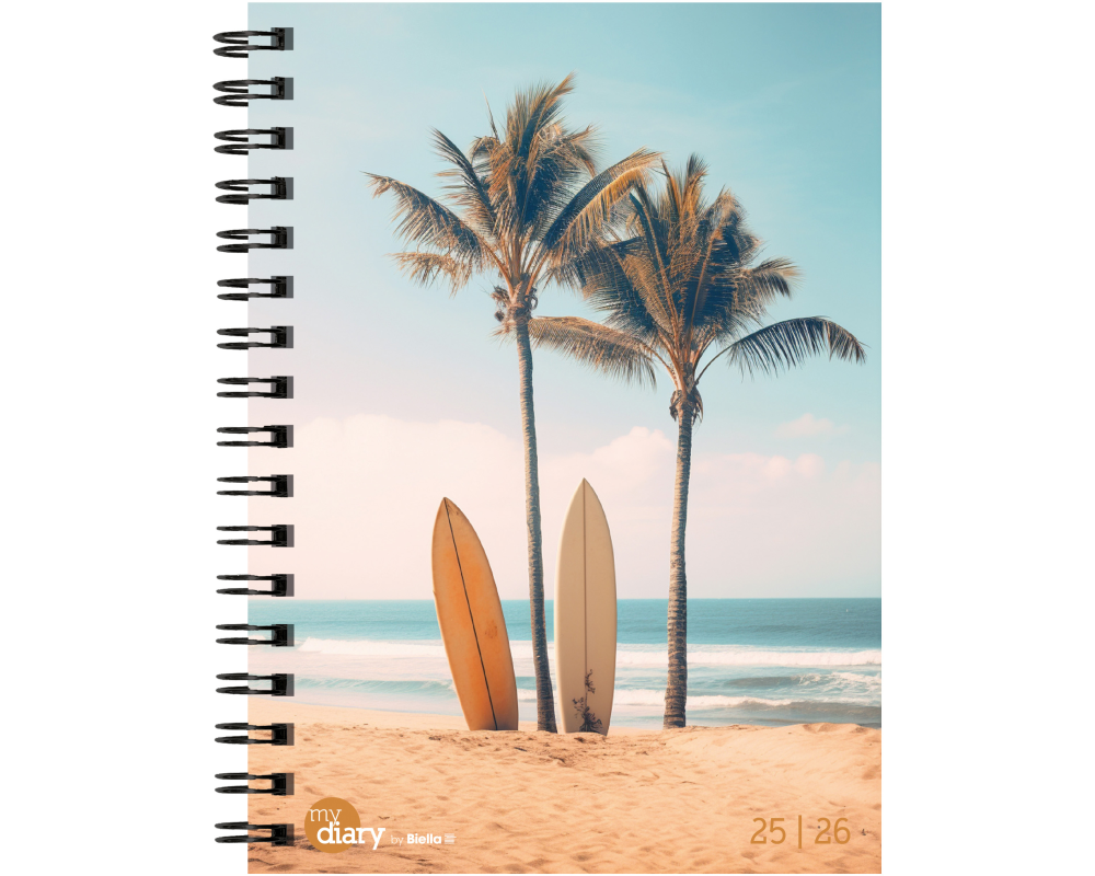 BIELLA Schüleragenda Beach 25/26 806537840026U 1W/2S 14.5x20.5cm
