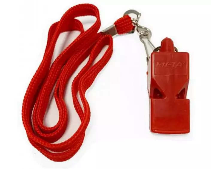 Meta-tu-Victoria Schiedsrichterpfeife, Rot