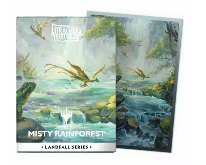 Dragon Shield Kartenhülle Dual Matte MTG Misty Rainforest, 63 x 88 mm
