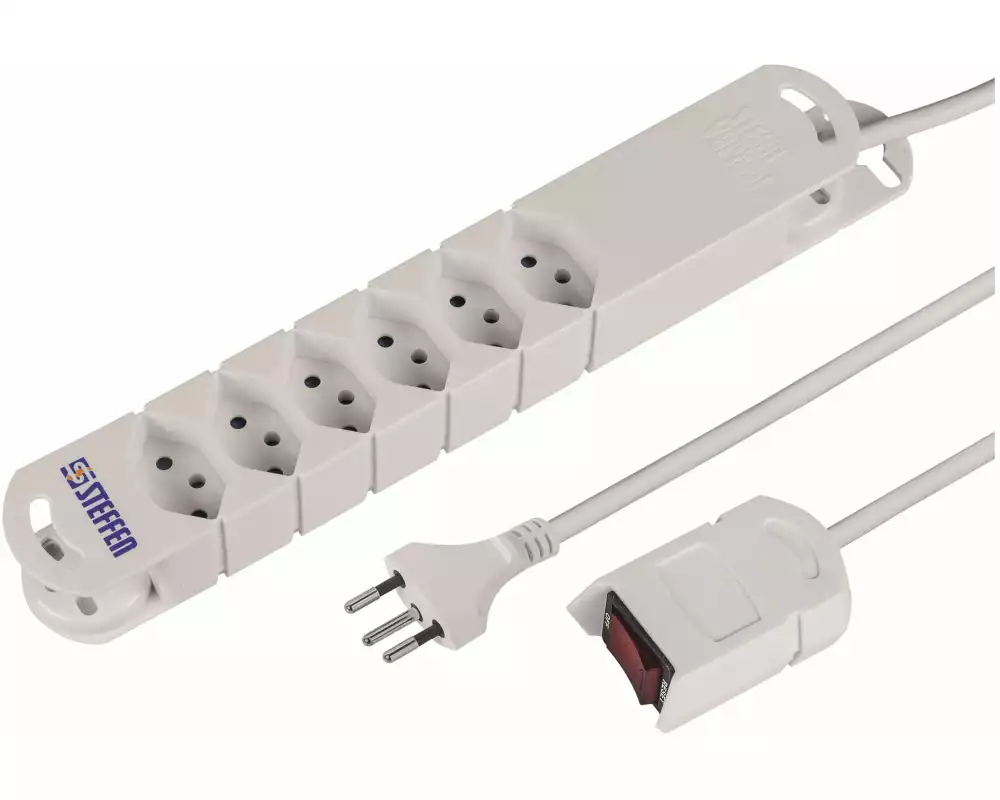 STEFFEN Mouse-Steckdosenleiste STEBA VARIABL 6xT13