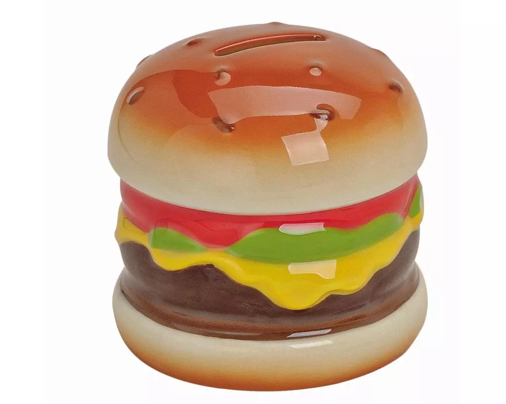 G. Wurm Spardose Hamburger 10 x 10 cm