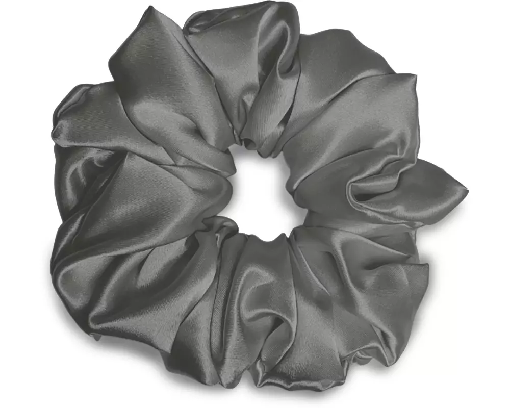 VBEAUTY Seiden Scrunchie – Anthrazit