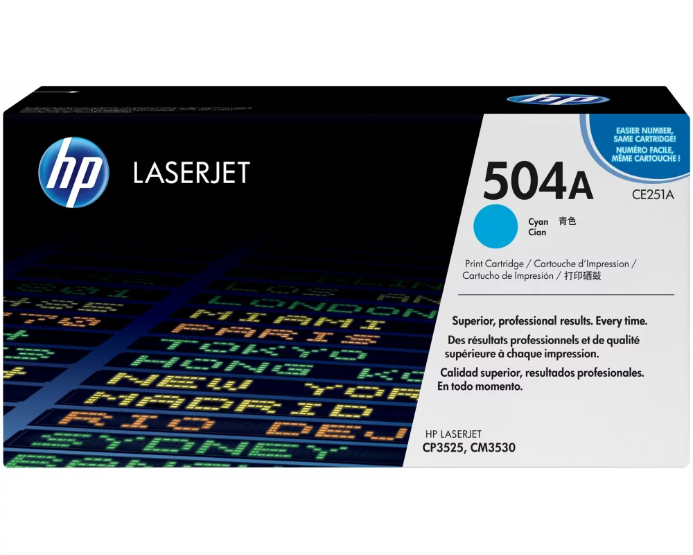 HP Toner Nr. 504A (CE251A) Cyan