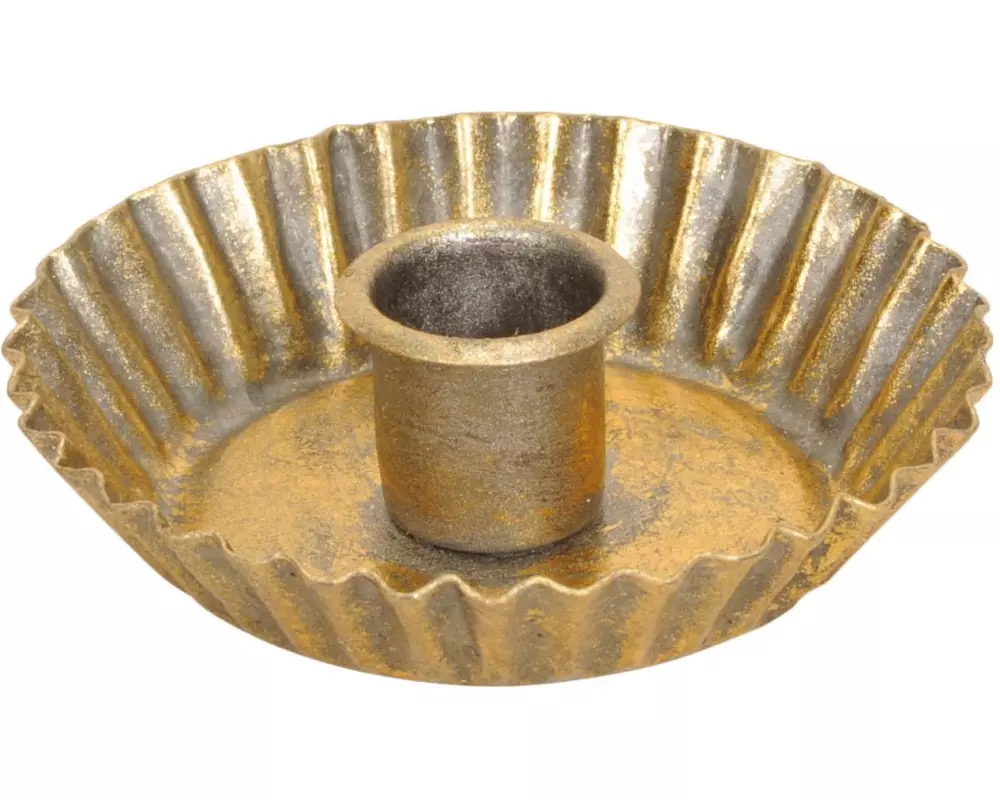 COCON Kerzenhalter Rund, Gold