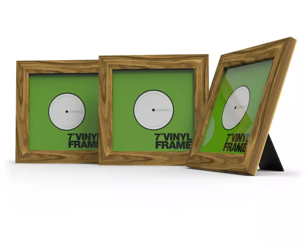 Glorious Vinyl Frame 7 Zoll Rosenholzoptik 3er-Pack