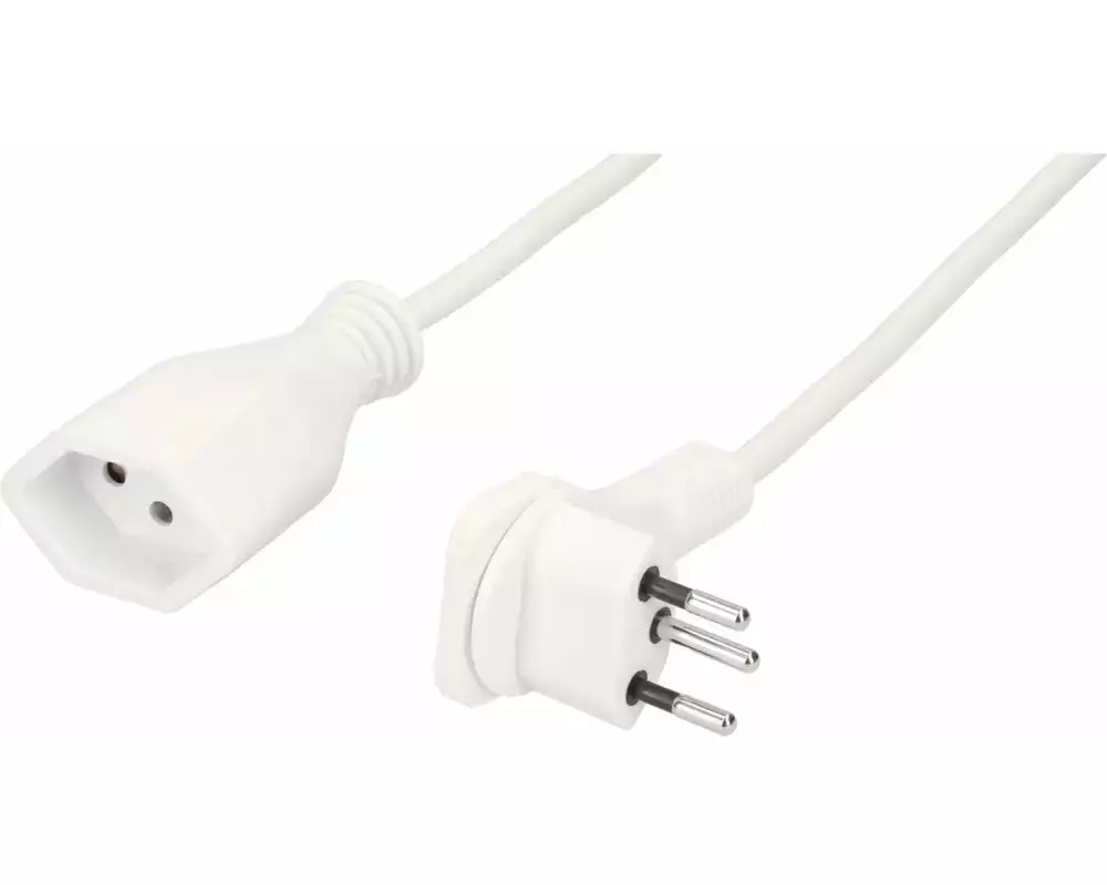 Max Hauri Verlängerungskabel 5 m T13 - T12 Weiss