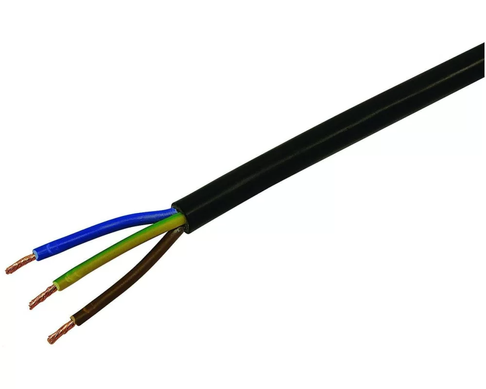 STEFFEN Installationskabel TD 3 x 1.5 mm², 100 m Schwarz