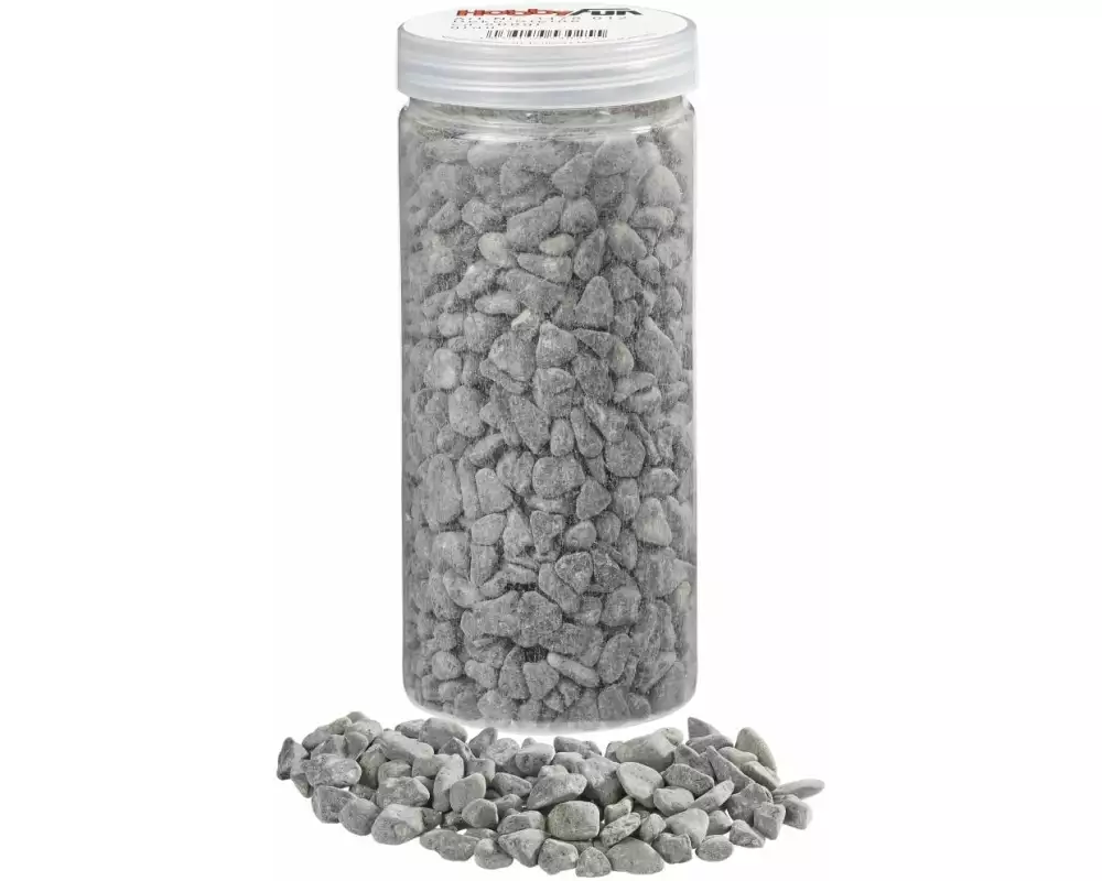 HobbyFun Mini-Utensilien Deko Steine 500g, Grau