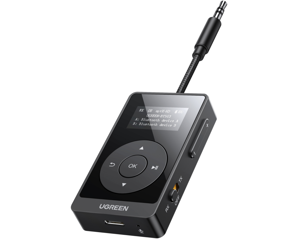 UGREEN Bluetooth Audio Adapter 45492 USB C, 3.5 mm, Black