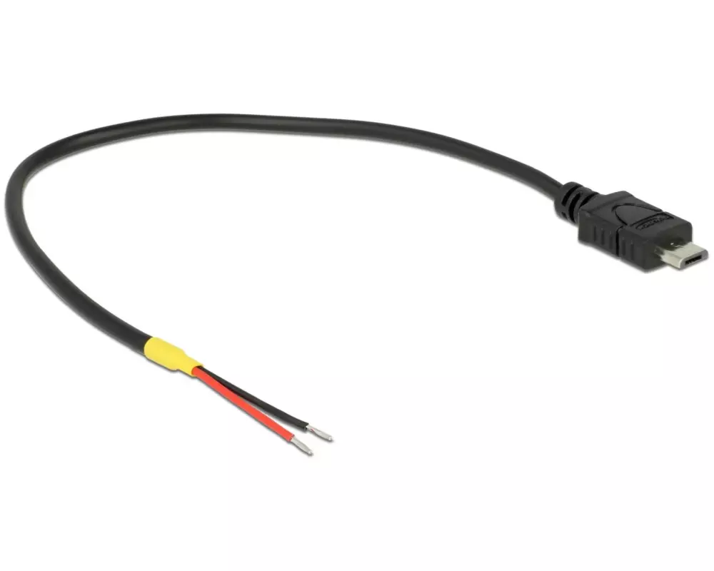 Delock USB-Stromkabel Micro-USB B - Offen 0.15 m