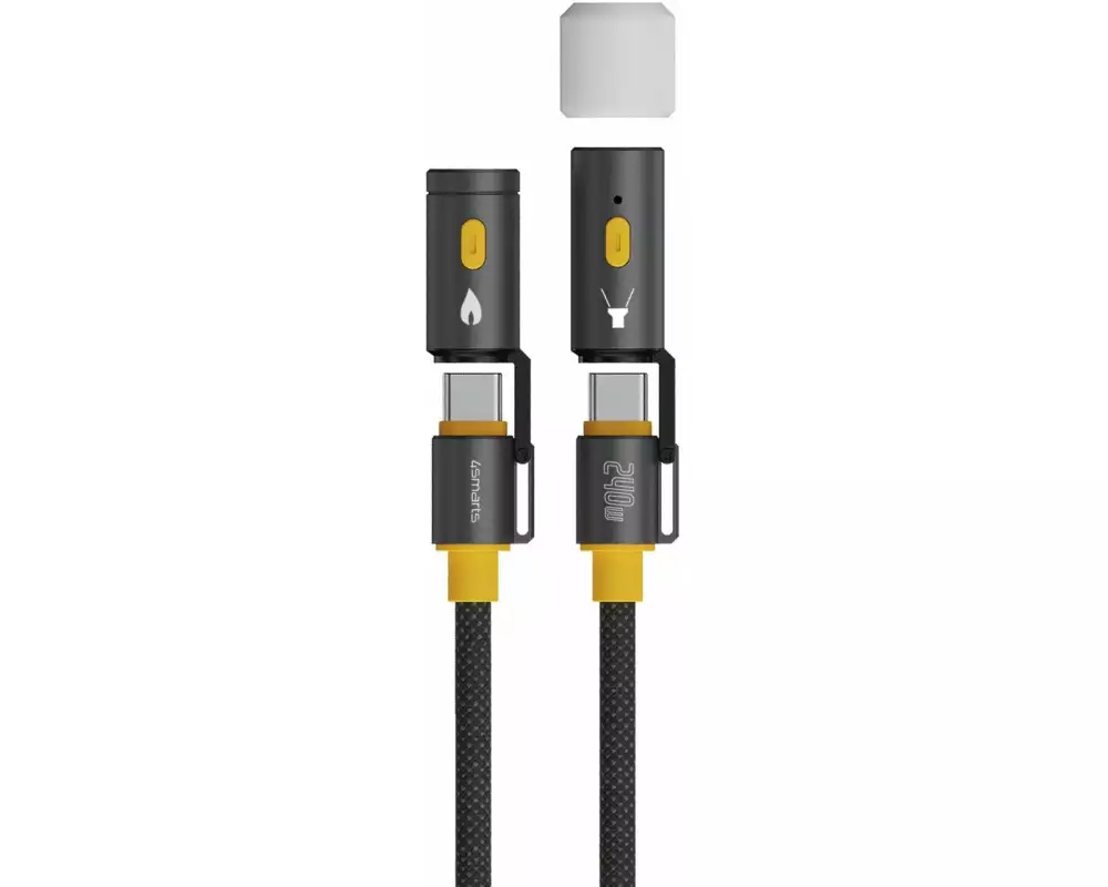 4smarts 3in1 USB-C Kabelset Explorer USB-C - USB-C 1.5 m