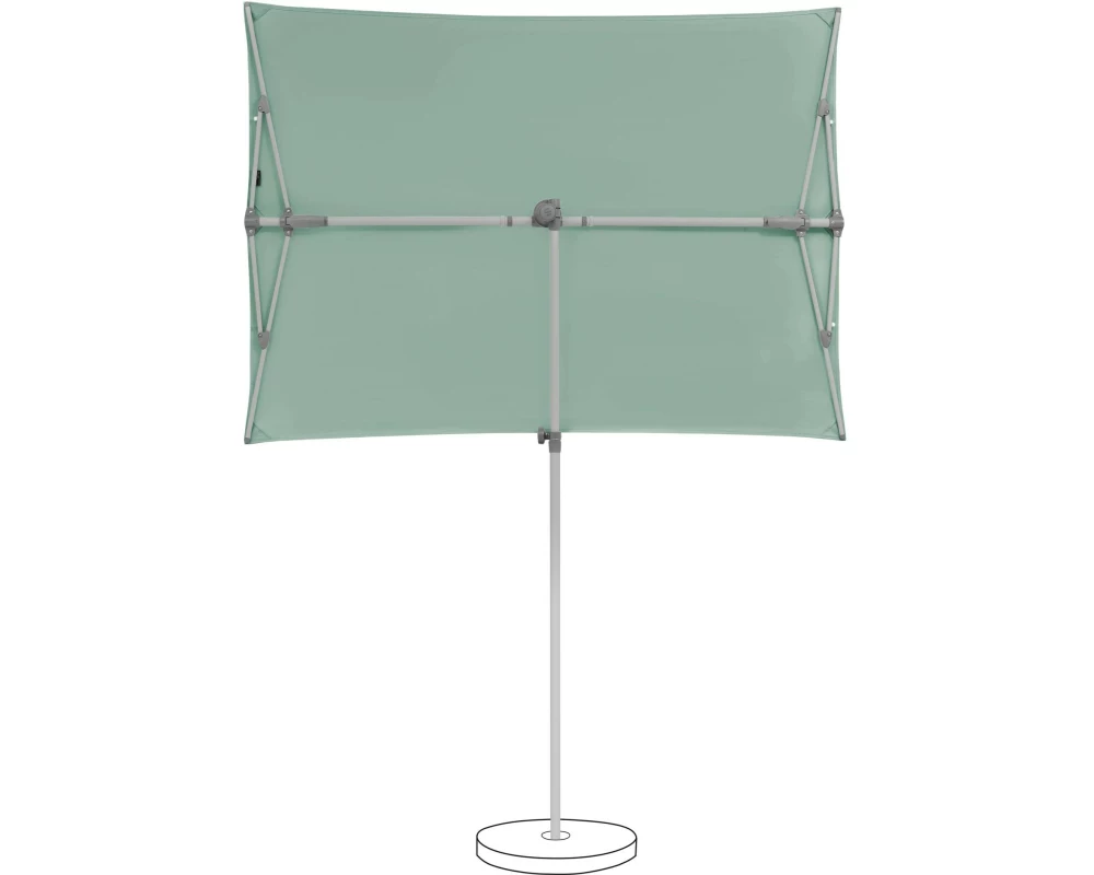 Suncomfort by Glatz Sonnenschirm Flex Roof 195 x 140 cm, Grün