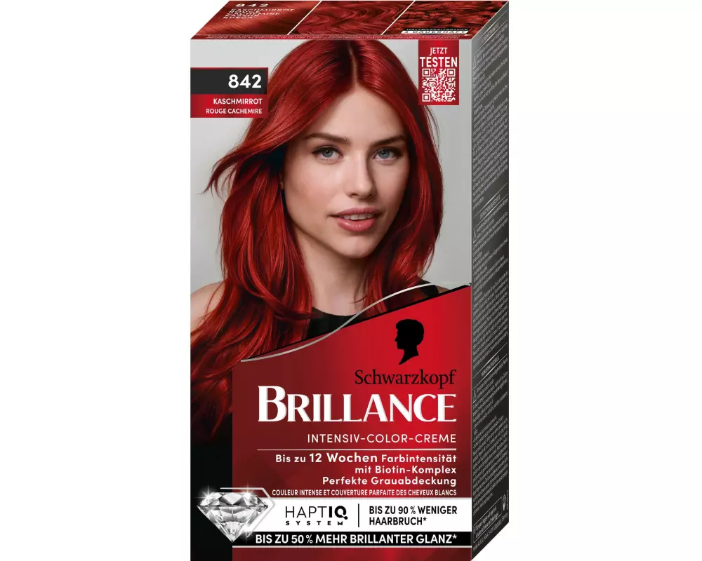 Schwarzkopf BRILLANCE Haarcoloration Brillance 842 Kaschmirrot