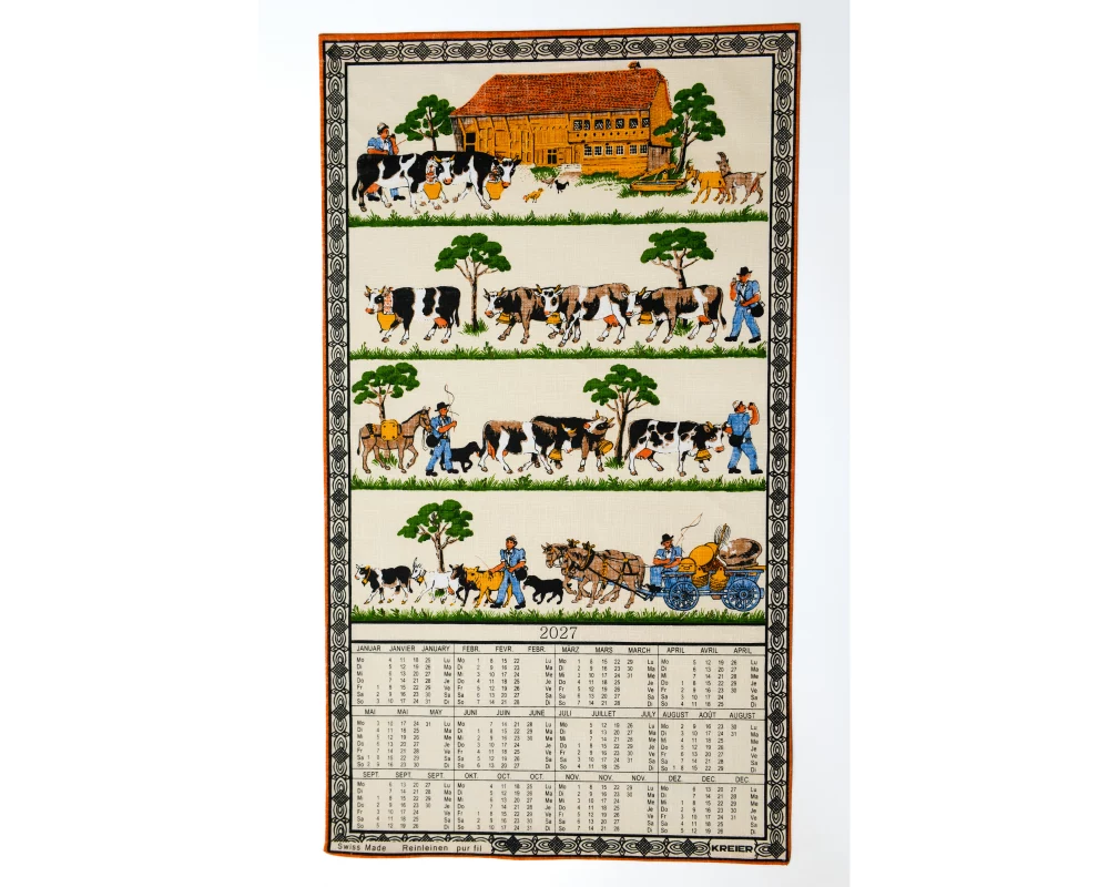 DOERIG Alpaufzug Reinleinen 2027 19.2782 1J/1S ML 40x70cm