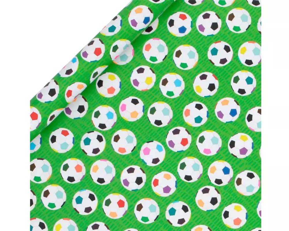 Glick Geschenkpapier Fussball 2 m x 70 cm