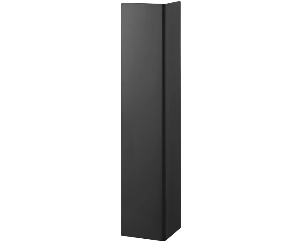 Yamazaki Toilettenpapierhalter Tower mit Rollen 16 x 80.5 cm, Schwarz