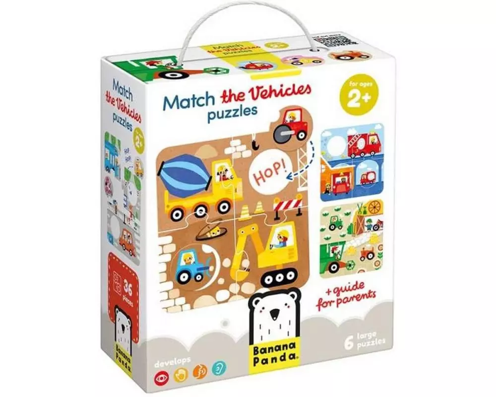 Banana Panda Puzzle Finde das gleiche Fahrzeug