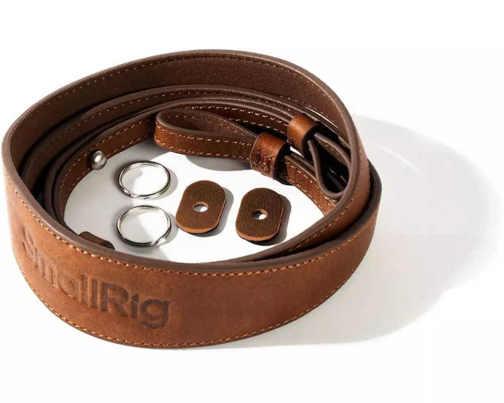 Smallrig Leather Camera Shoulder Strap Braun