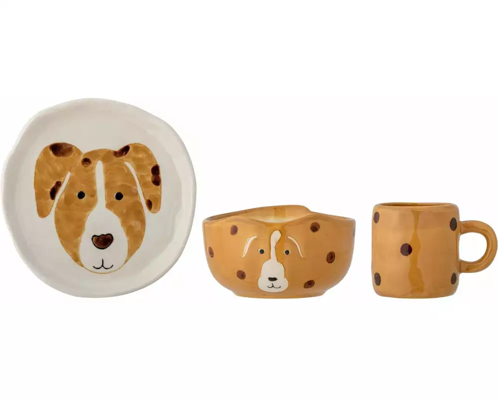 Bloomingville Kindergeschirrset Fenix 3-teilig