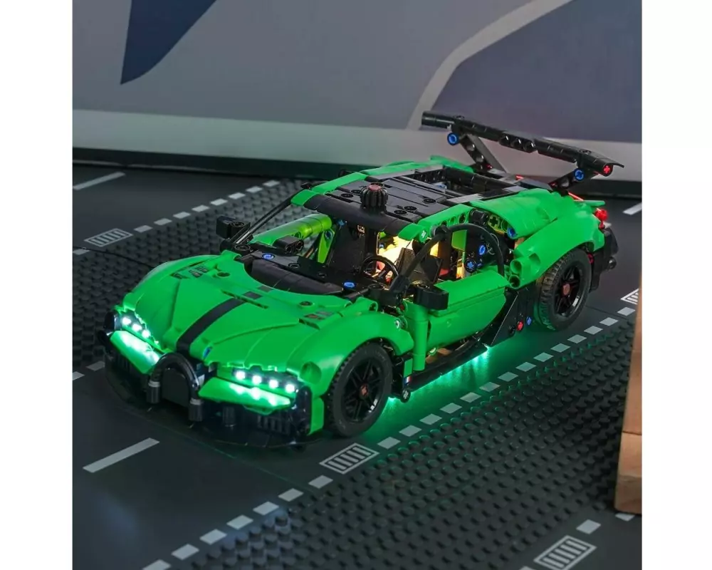 BrickBling Beleuchtungs-Set LEGO 42241 Grüner Bugatt LED