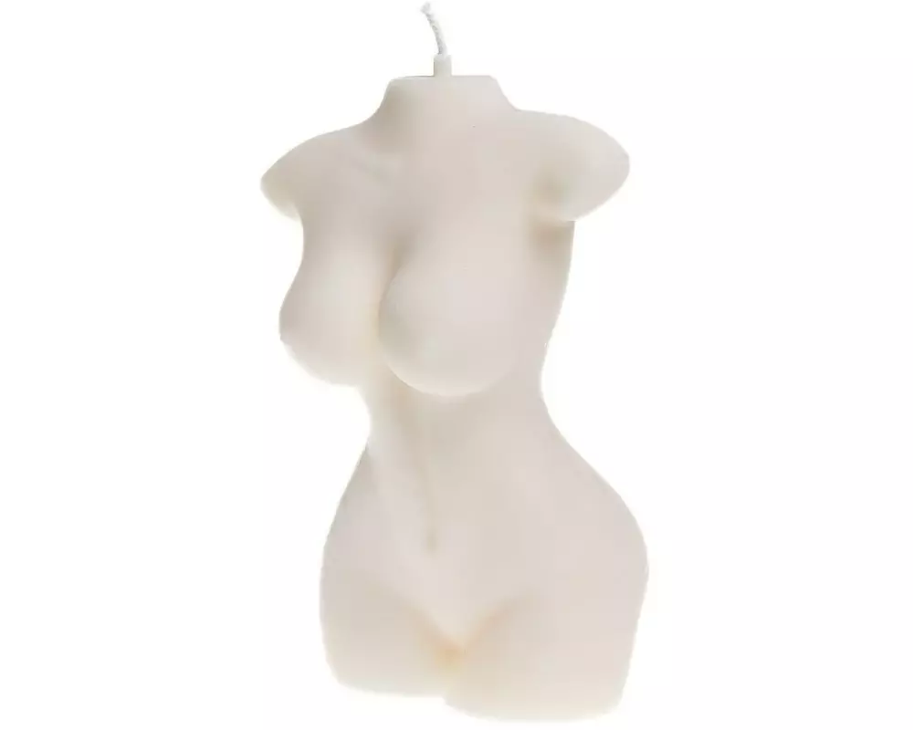 santabarbara THE LABEL Kerze Grande Femme 14 x 8 cm, Crème