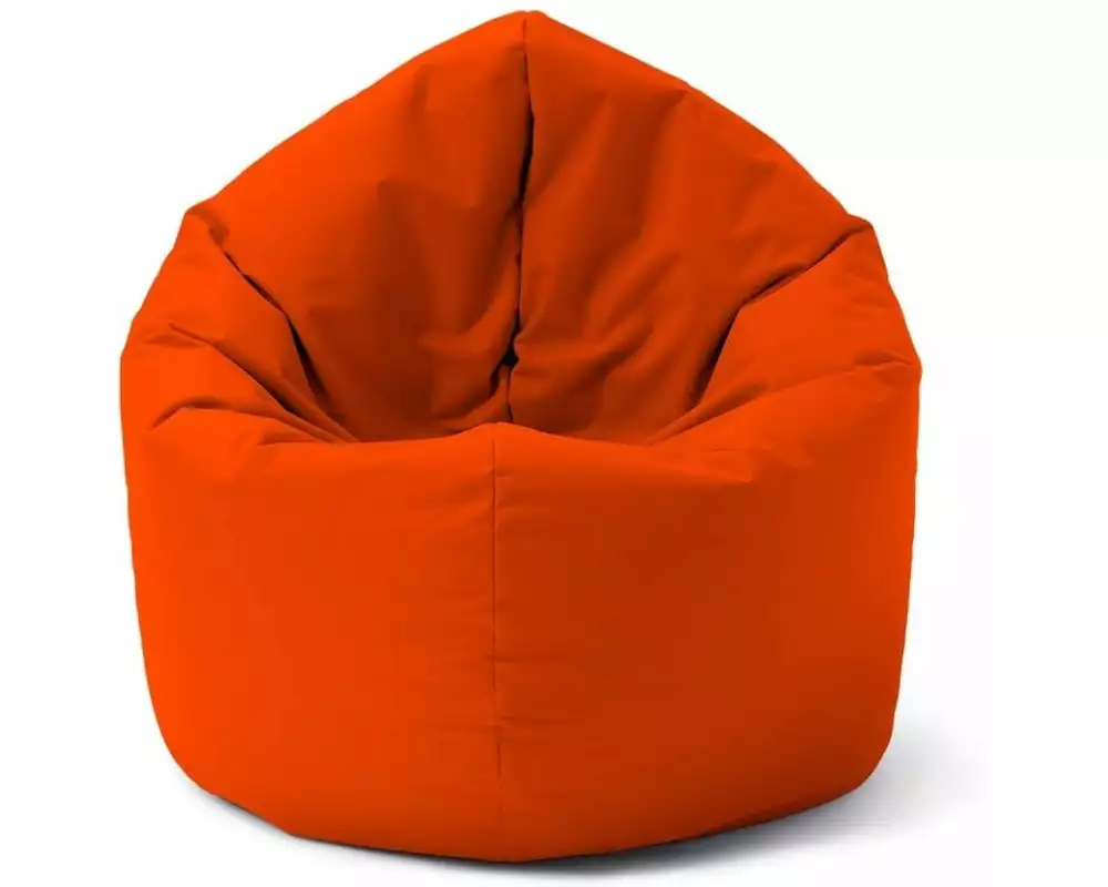 Lumaland Runder Sitzsack 2 in 1, 300 l Polyester (PES), Orange