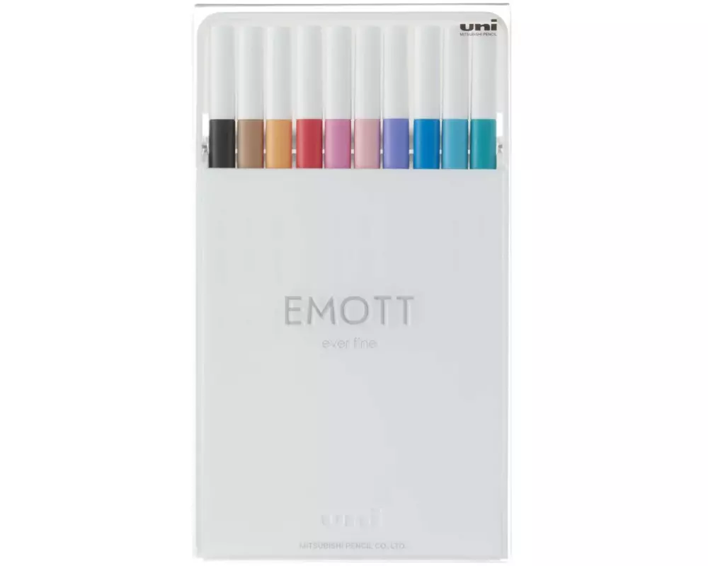 Uni Fineliner Emott Soft Pastell 0.4 mm, 10er-Set