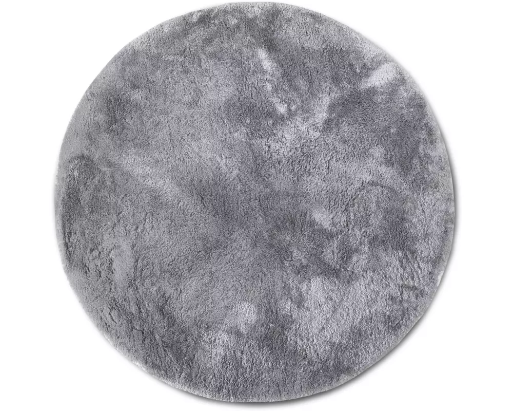 Elle Decoration Teppich Calida Ø 160 cm, Silber