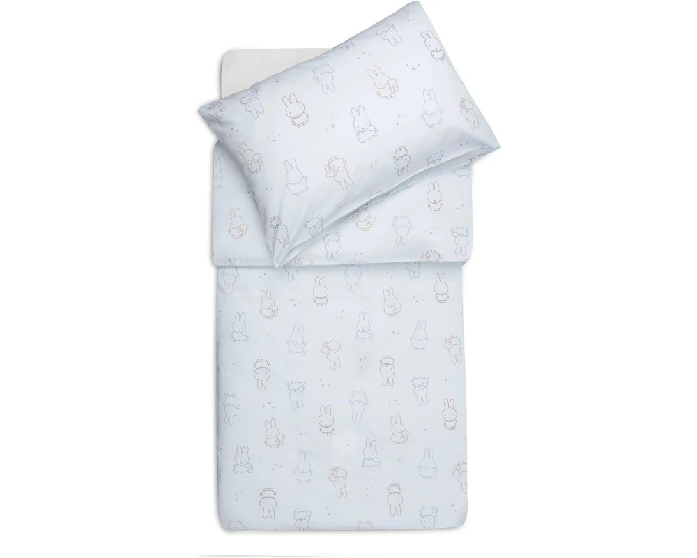 Jollein Bettwäsche 100 x 140cm – Miffy Moments Cloudy Blue