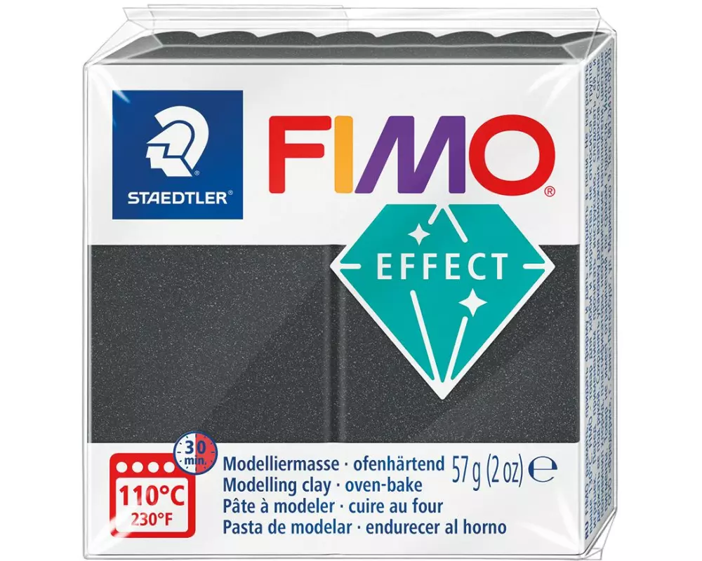 Fimo Modelliermasse Fimo effect 57g Stahlgrau Metallic