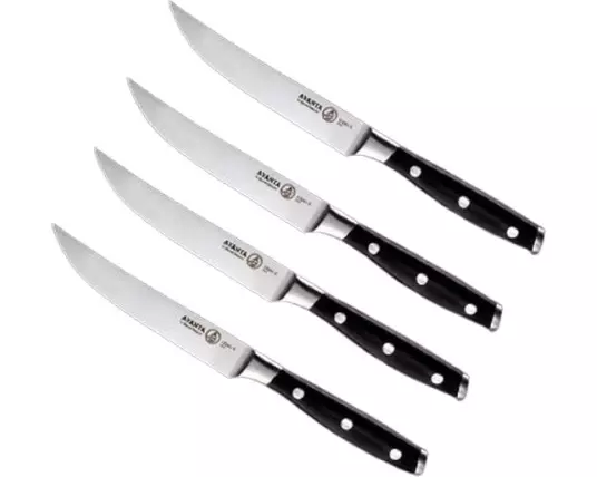 Messermeister Steakmesser-Set Avanta 1 Stück, Schwarz/Silber