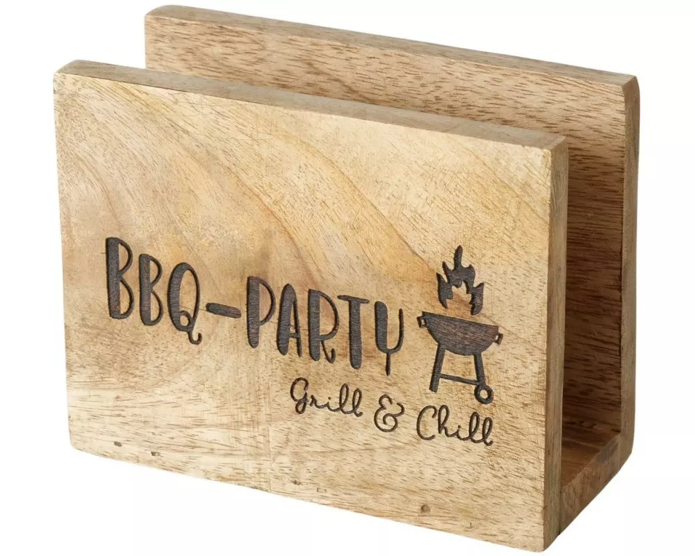 Boltze Serviettenhalter BBQ, Braun