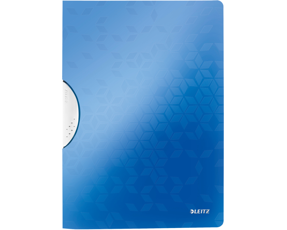 LEITZ Klemmhefter WOW ColorClip 4A 41850036 blau 30 Blatt