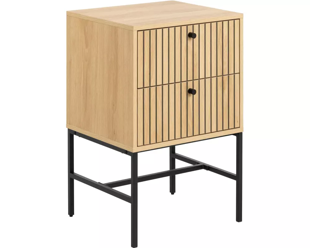 AC Design Nachttisch Albany 45.6 x 70 cm, Braun