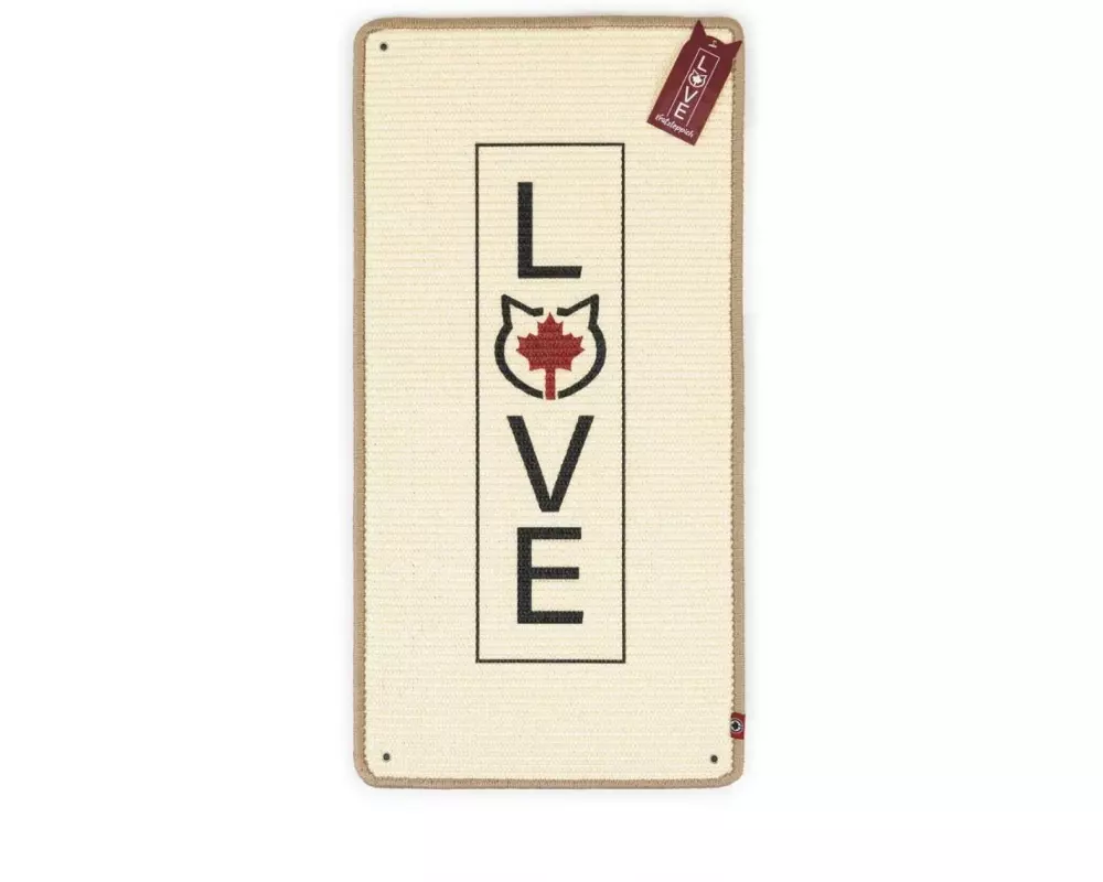 CanadianCat Kratzteppich + Wandbefestigung Beige, 80 x 40 cm