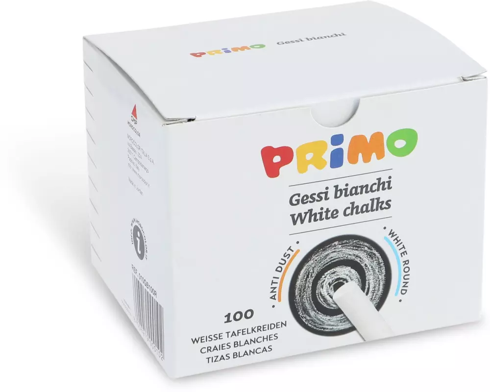 Primo Wandtafelkreide 100 Stück, Weiss