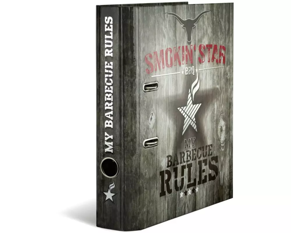 HERMA Ordner BBQ  7 cm für Rezepte, Mehrfarbig