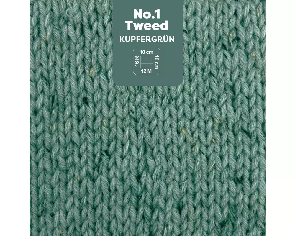 myBoshi Wolle Nr. 1 Tweed Kupfergrün