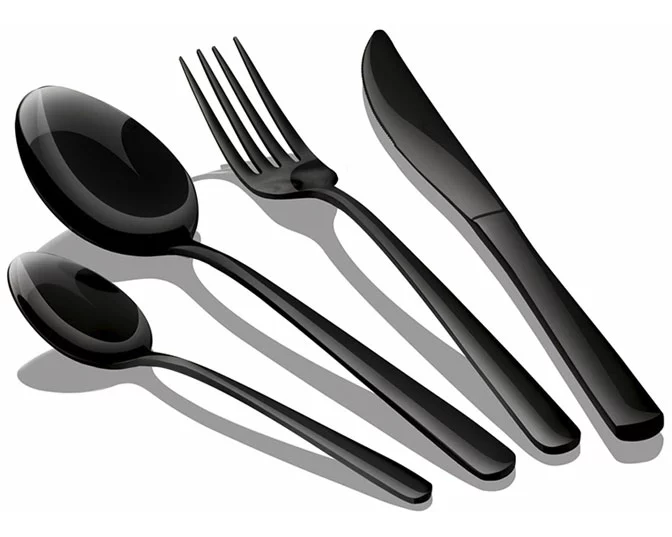 Berlinger Haus 16-teiliges Besteckset Black Silver Collection