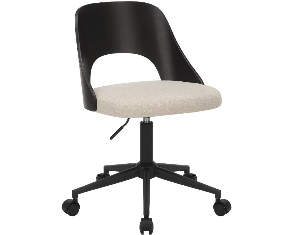 AC Design Bürostuhl Lucy, Schwarz / Weiss