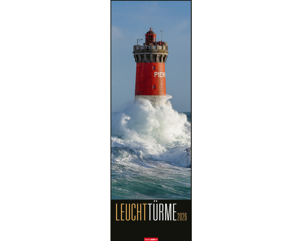 WEINGARTEN Bildkalender 2026 2951500+26 Leuchttürme DE 34x98cm