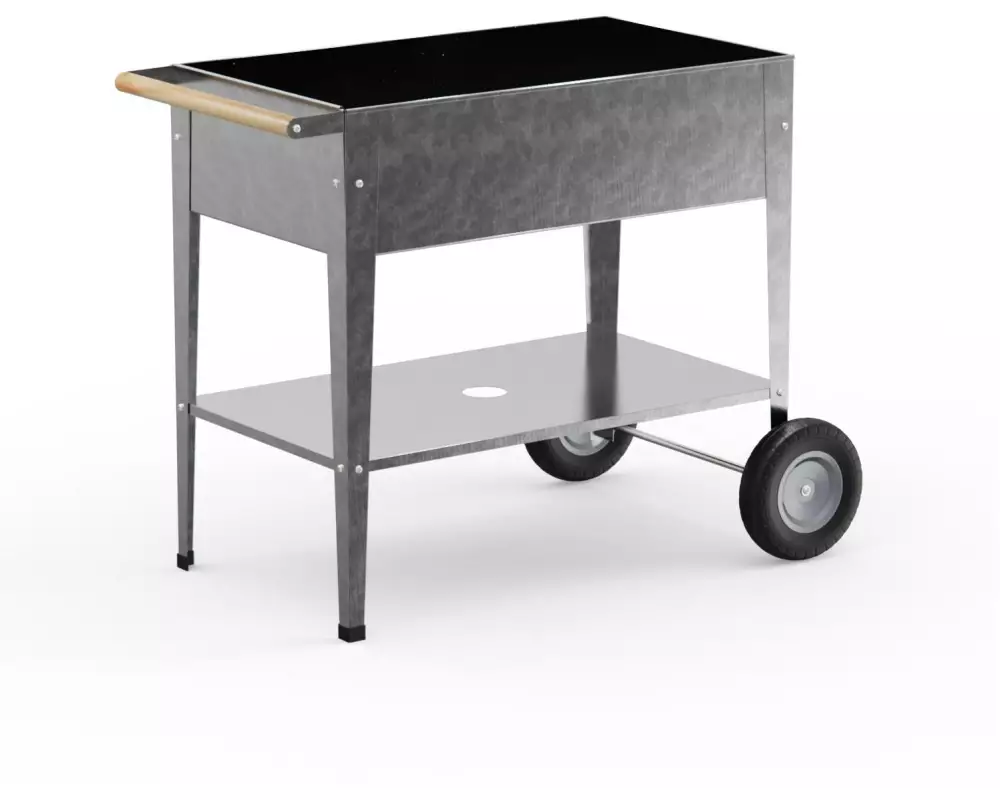 Herstera Hochbeet Trolley Max 95 x 55 x 90 cm, Hellgrau