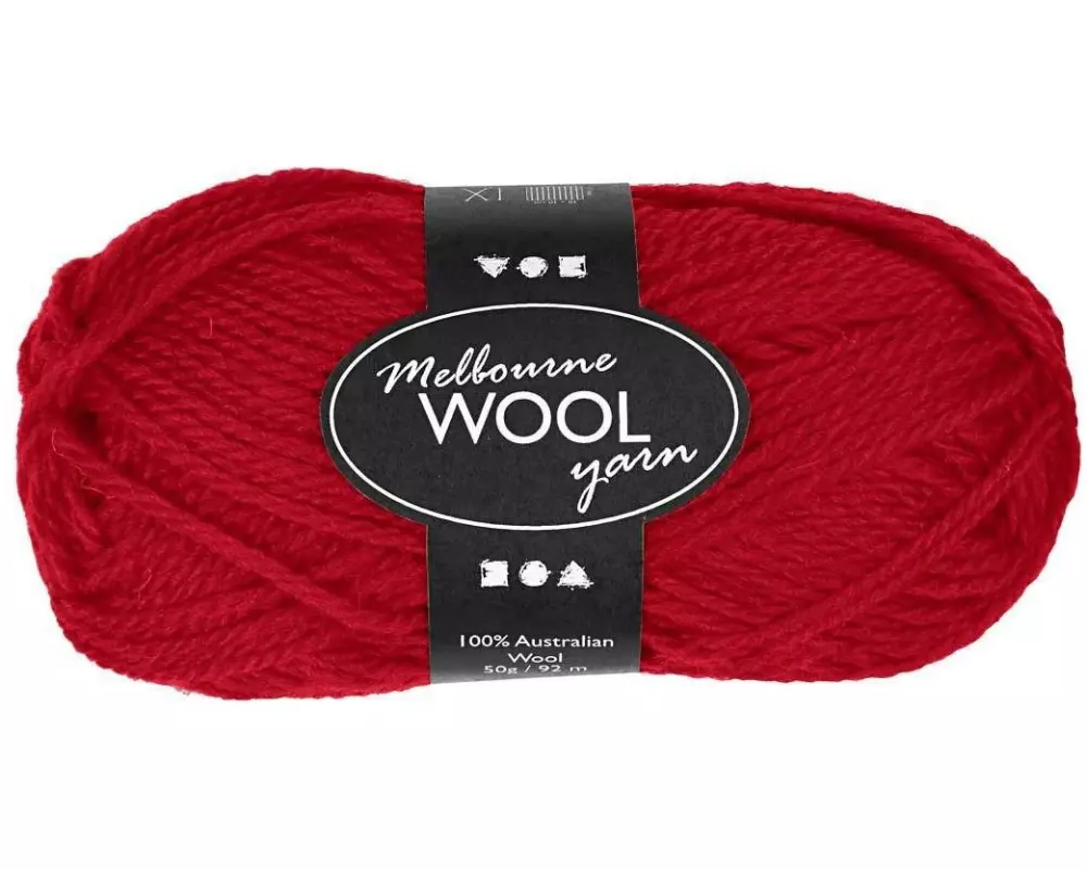 Creativ Company Wolle Melbourne Rot
