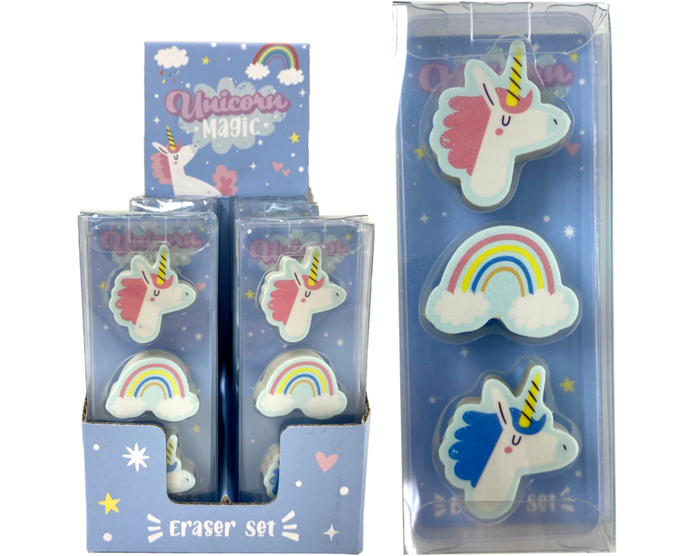 ROOST Radiergummi Einhorn STA280 3 Stück