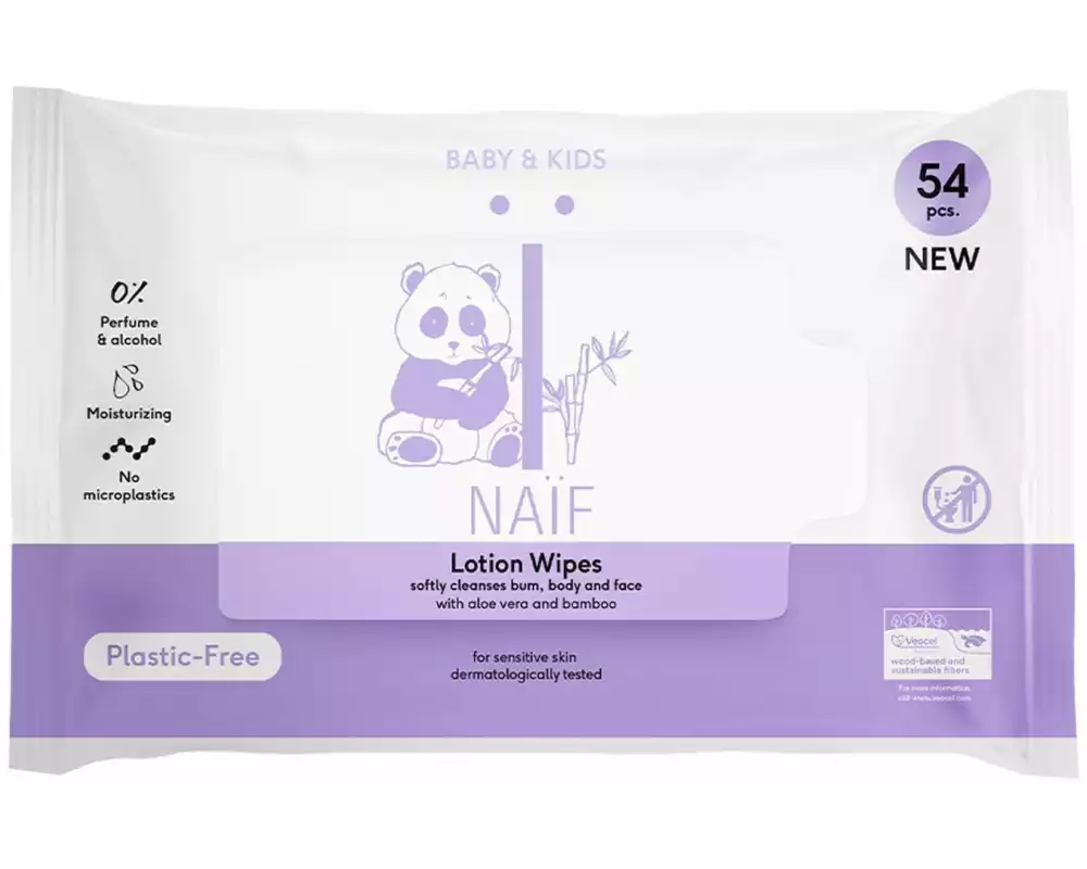 NAÏF Feuchttücher kunststofffreie Lotion 1x 54 Stk.