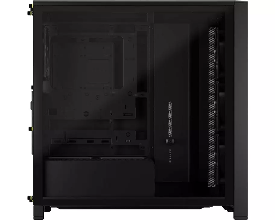 Corsair PC-Gehäuse 4000D Wood Schwarz, Walnuss