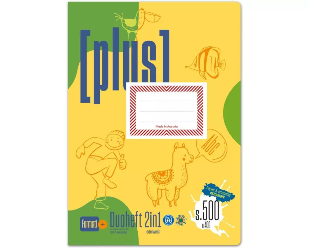 Formati Duoheft plus 2 in 1, A4, 20 Blatt