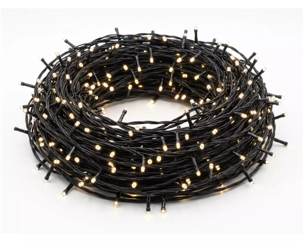 COCON Christbaumbeleuchtung, 1000 LEDs Warmweiss, 25 m
