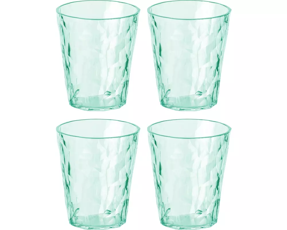 Koziol Trinkglas Club No. 1 250 ml, 4 Stück, Jade